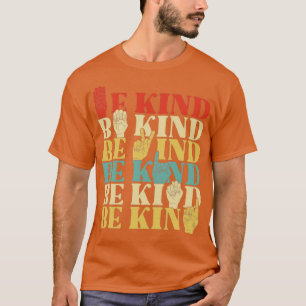 Retro be like Sign Language Shirt för Women Döv A T