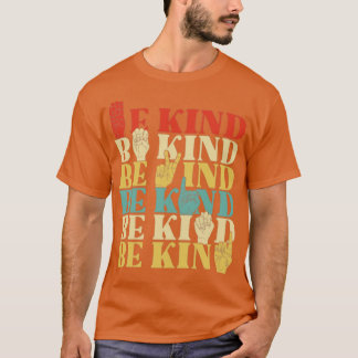 Retro be like Sign Language Shirt för Women Döv A T