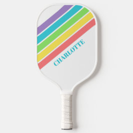 Retro BE Lycklig Pickleball Rainbow Birthday