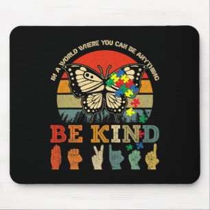 Retro be typ Puzzle Butterfly ASL Lärare Autism Musmatta