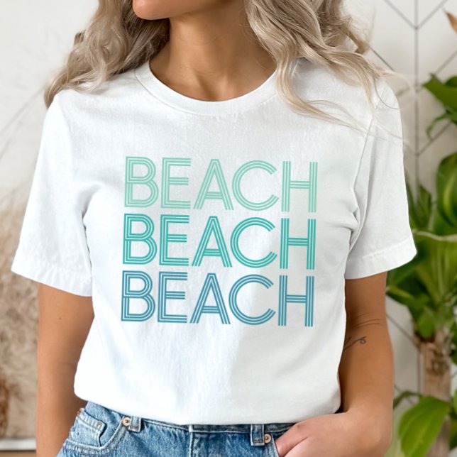 Retro Beach Älskare T Shirt (Skapare uppladdad)