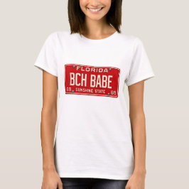 Retro Beach Babe 1969 | FL Registreringsskylt Graf T Shirt