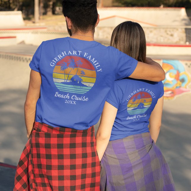 Retro Beach Cruise Family Reunion Matching T Shirt (Skapare uppladdad)