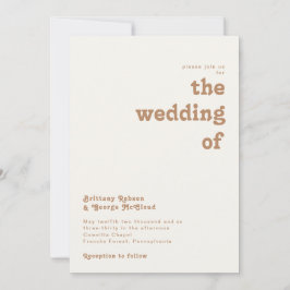 Retro Beach | Elfenbenskusten Bröllop under inbjud Inbjudningar