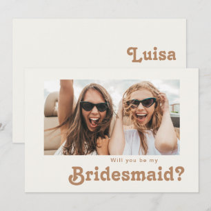 Retro Beach Frieri kort för ivorianfoto Bridesma