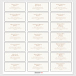 Retro Beach | Ivory Bröllop Guest Adress Sticker Klistermärken<br><div class="desc">Den här återstranden | Elfenbensfärgad gäst adress-dekal i bröllop är perfekt för din enkla vintage, färgstarka tropiska boho sommar bröllop. Dess unika bohemiska medelårstidssymbol ge är en klassisk minimalistisk hippie-vibe. Anta att du är tittar för en design som har en skarp, rustik kustnära färg för ditt kreativ 70:s destinationsbadbröllop. I...</div>
