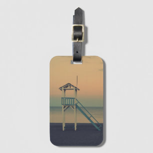 Retro Beach Lifeguard Torn Sunset Bagagebricka