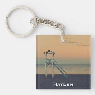 Retro Beach Lifeguard Torn Sunset Personlig