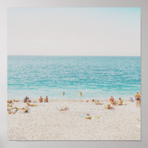 Retro Beach Photo Poster