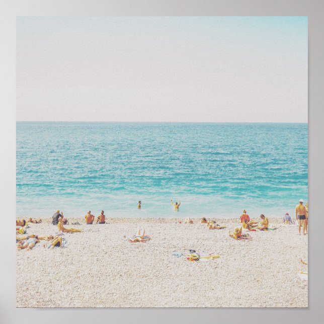 Retro Beach Photo Poster (Framsidan)