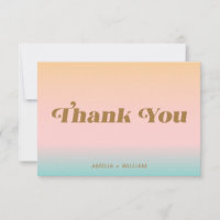 Retro Beach Rosa Aqua Pastels Gradient-Anpassnings