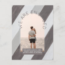 RETRO Beach Vibe Bröllop Stationery PHOTO