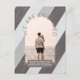 RETRO Beach Vibe Bröllop Stationery PHOTO Vykort