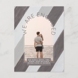 RETRO Beach Vibe Bröllop Stationery PHOTO Vykort