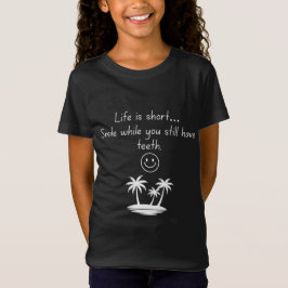 Retro Beach Vibe Glad Smiley T-shirt - Rolig Humor