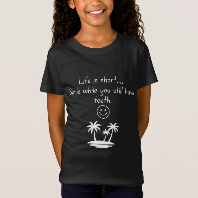 Retro Beach Vibe Glad Smiley T-shirt - Rolig Humor (Framsida)