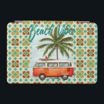 Retro Beach Vibes iPad Mini Skydd<br><div class="desc">En Retro iPad-väska Designad i mönsterade plåster av Grönt och Orange för din äppelpapp med persikofärgat vibe Center</div>