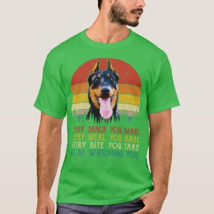 Retro Beauceron Varje Snack Du Gör Varje Måltid Yo T Shirt