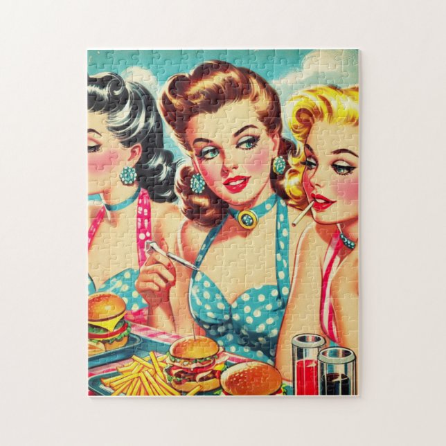 Retro Beauties Pin Up Pussel (Vertikal)