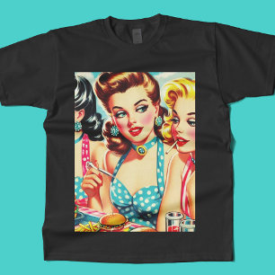Retro Beauties Pin Up T Shirt