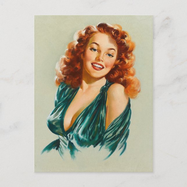 Retro Beauty 06 Vykort (Framsida)