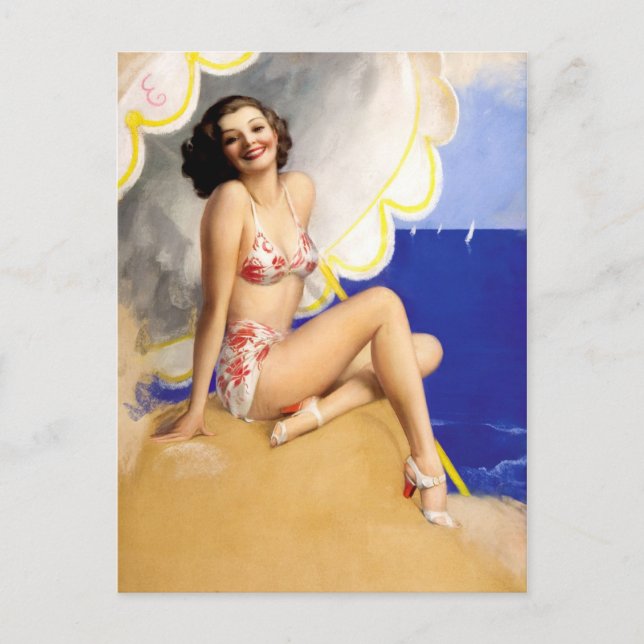 Retro Beauty 30 Vykort (Framsida)