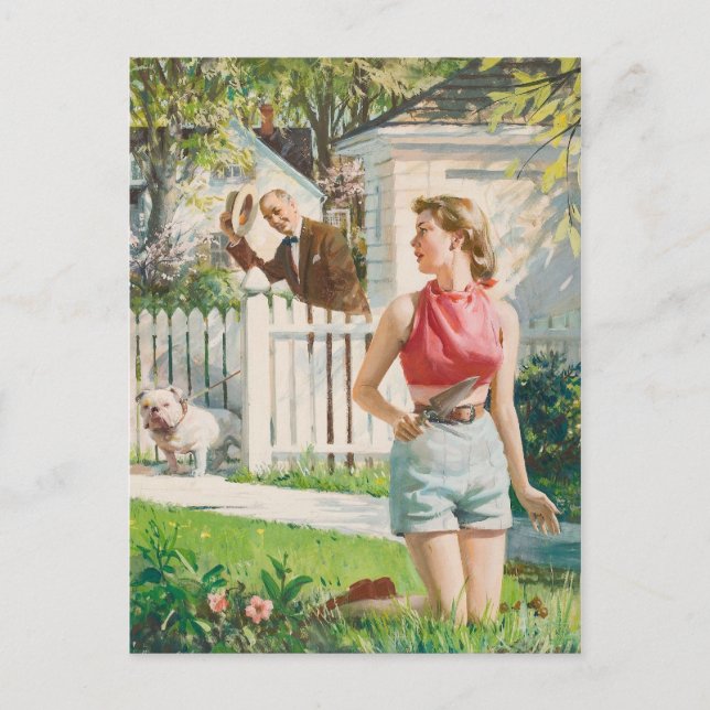 Retro Beauty 70 Vykort (Framsida)