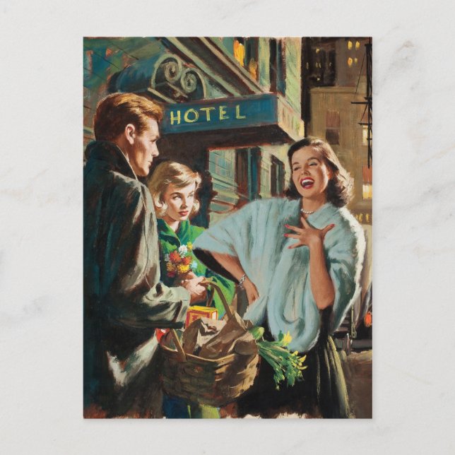 Retro Beauty 75 Vykort (Framsida)