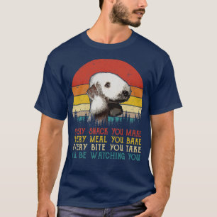 Retro Bedlington Terrier Varje Snack Du Gör Alltid T Shirt