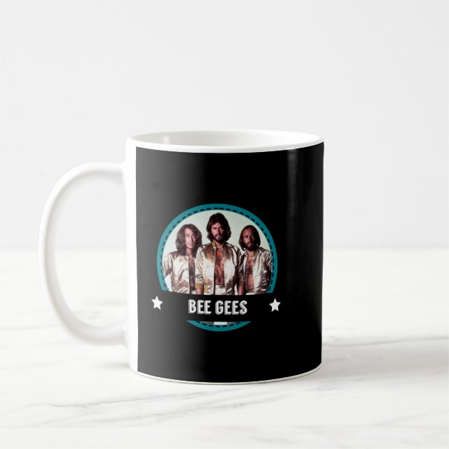 Retro Bee Gees Band 70 s Tribute-ikoner Kaffemugg (Vänster)