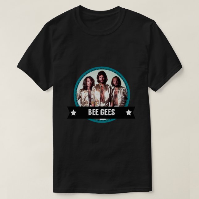 Retro Bee Gees Band 70 s Tribute-ikoner T Shirt (Design framsida)