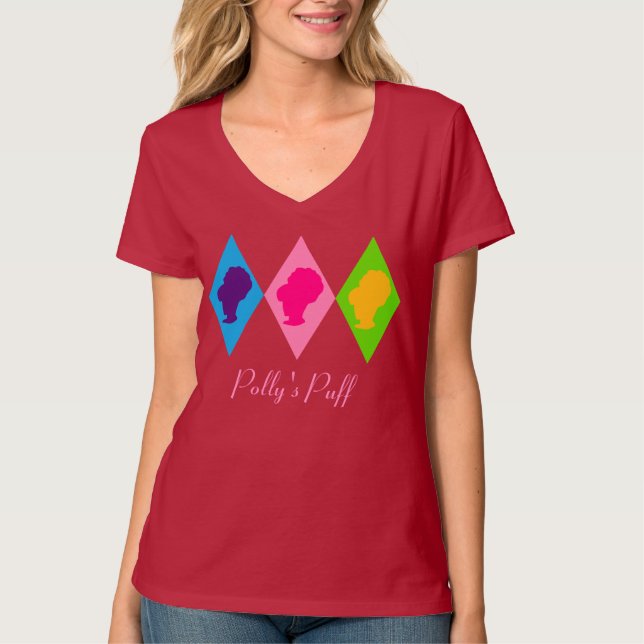Retro BeeHive Diamond Cameo T-shirt (Framsida)