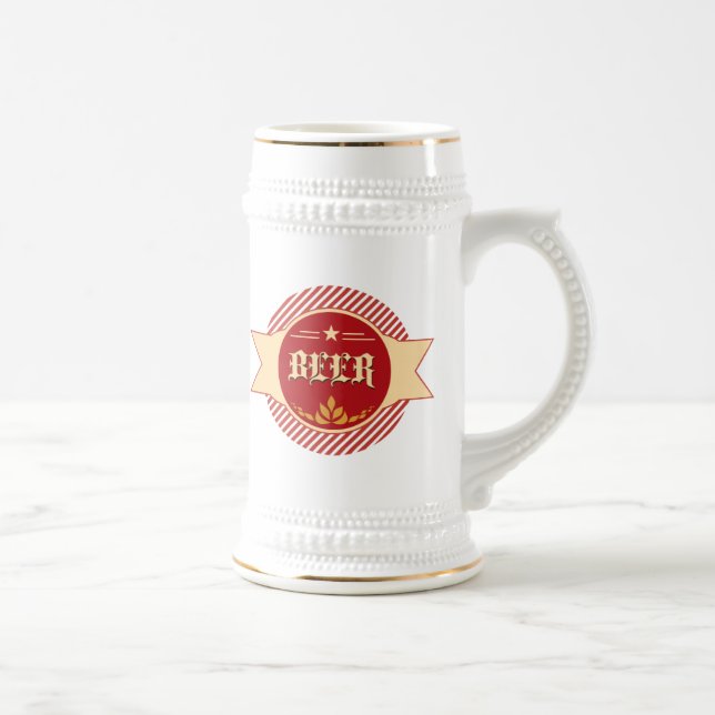 Retro Beer Logotyp Stein Sejdel (Höger)