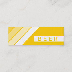 retro BEER Mini Visitkort