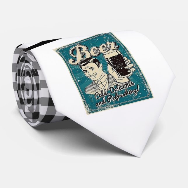 Retro Beer Necktie Slips (Rullad)