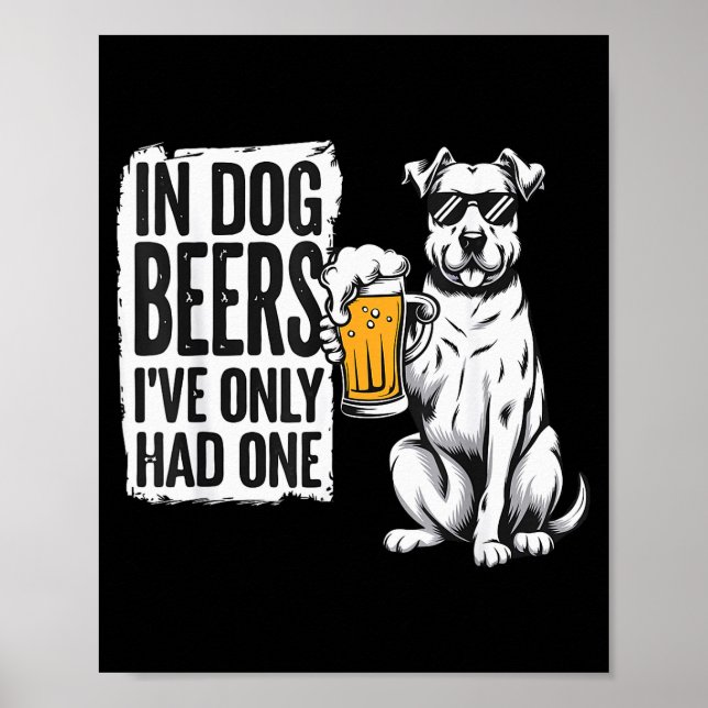 Retro Beer Pun Bar Pub Crawl Party Men - Funny Bee Poster (Framsidan)