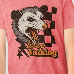 Retro Behålla Talking Feral Possum: Arg Vild Anima T Shirt