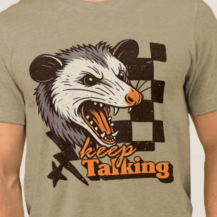 Retro Behålla Talking Feral Possum: Arg Vild Anima T Shirt