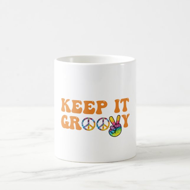 Retro-behållan är groovisk kaffemugg (Center)