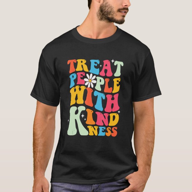 Retro Behandla människor med kändisens TPWK inspir T Shirt (Framsida)