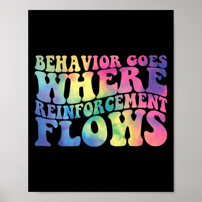 Retro Behavior Goes Where Reinforcement Flows Aba  Poster (Framsidan)