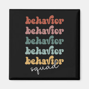 Retro Behavior Squad Behavioral Therapist Magnet