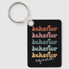 Retro Behavior Squad Behavioral Therapist Nyckelring