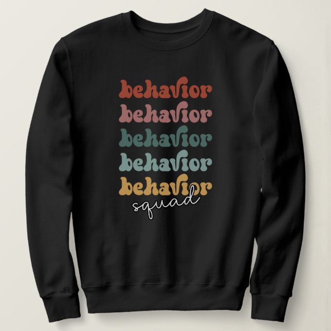 Retro Behavior Squad Behavioral Therapist T Shirt (Design framsida)