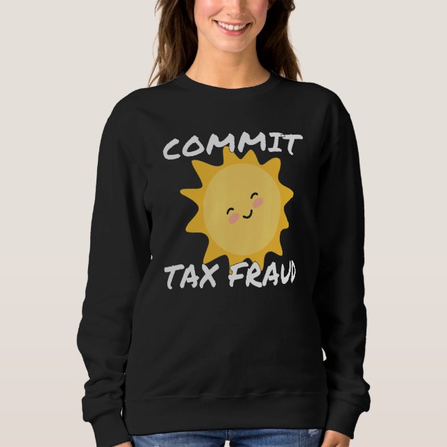 Retro Bekänna Skattesvik Ironic Skatt T Shirt (Framsida)