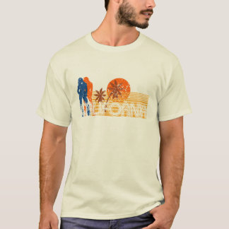 Retro bekymrad utslagsplats för surfa för tee