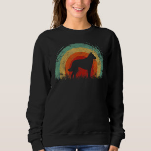 Retro Belgium Malinois Vintage Rainbow Hund Manar T Shirt