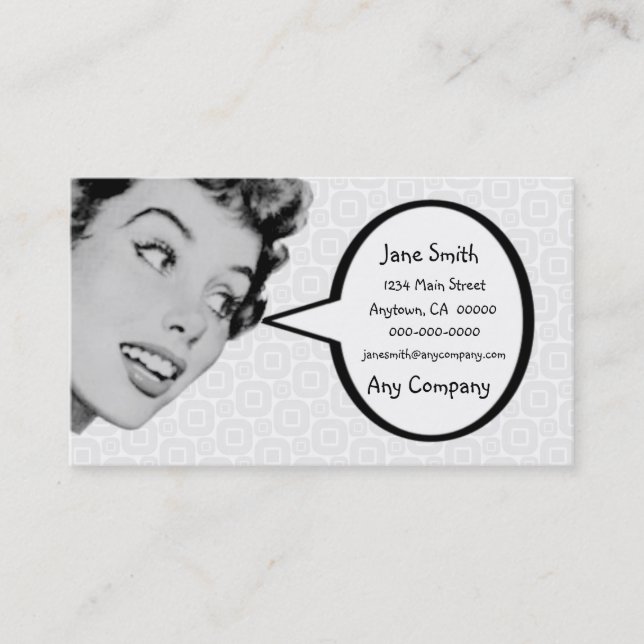 Retro berätta V4 Visitkort (Framsida)