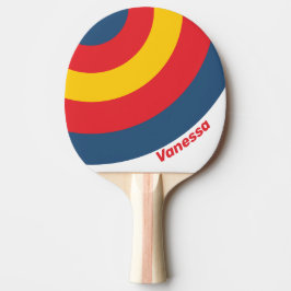 Retro Bergcirkelslinga med namn Pingisracket