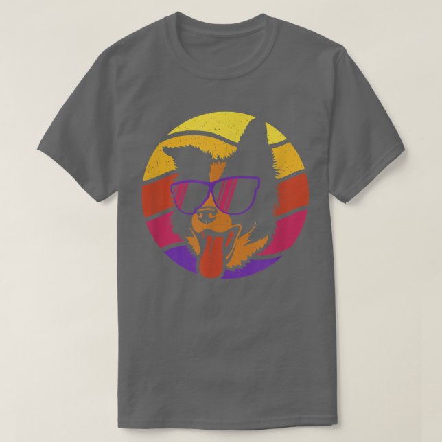 Retro Bernese Mountain Hundar Berner Hundägare  T Shirt (Design framsida)